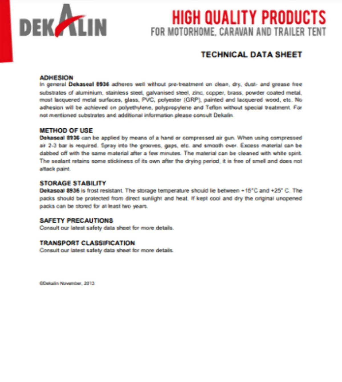 DEKALIN Dekaseal 8936 2 Pack 310ml Cartridge Plastic-Elastic ebony Sealant / Adhesive